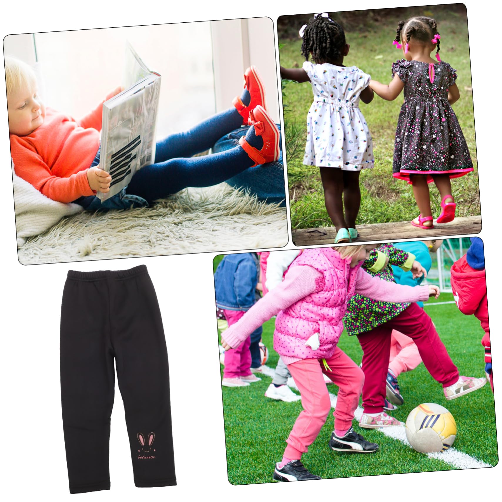 GALPADA 3 Piezas Polainas de bebé Leggins Forrados para niñas Polainas de Invierno para niñas Leggings térmicos Leggins termicos Pantalones Calientes para niñas Polainas de Lana niñas niño