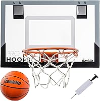 Vista 10 de Franklin Sports Mini Aros de Baloncesto - Mini Aro Interior Sobre la Puerta + Juegos de Baloncesto - Accesorio Perfecto para Dormitorio + Oficina