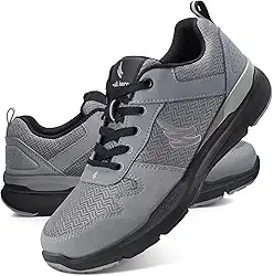 Tênis masculino de caminhada para fascite plantar, tênis ortopédico masculino com suporte de arco, sapatos casuais confortáveis para alívio da dor com sola de borracha antiderrapante