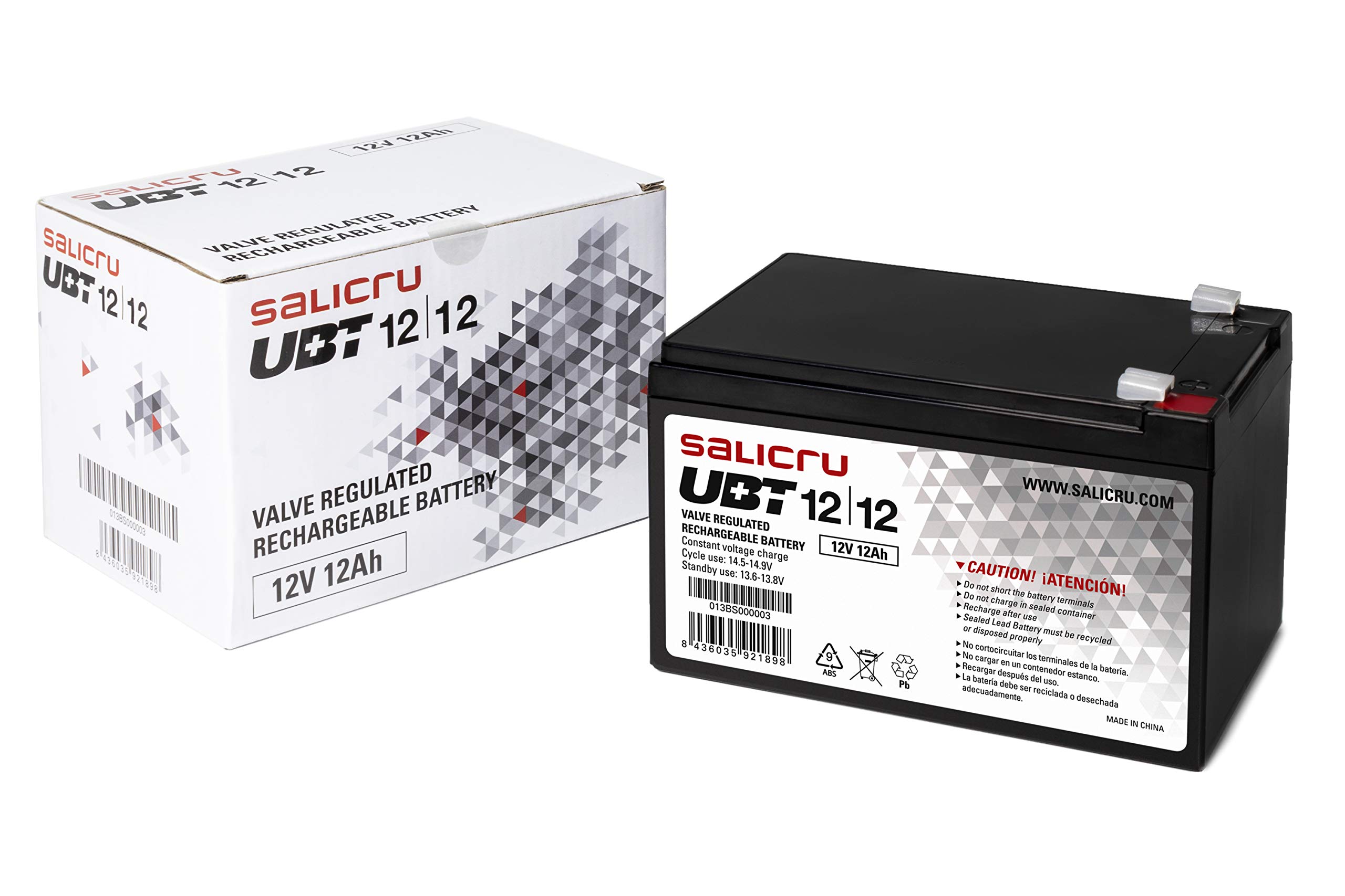 Salicru UBT 12/12 Batería para SAI/ups 12aH 12v (Confezione da 2)