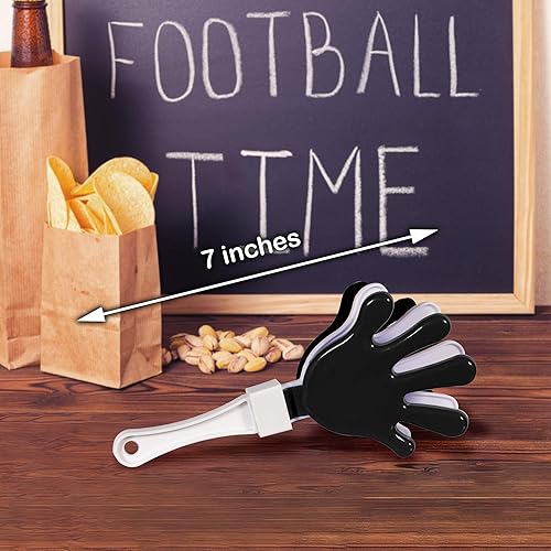 Miniatura 9 de Windy City Novelties Paquete de 12 mini pinzas de mano de 7 pulgadas, ruidosos de plástico para juegos deportivos, rallyes de pep, portones traseros