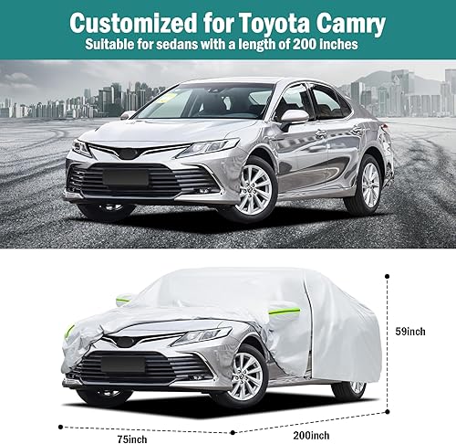 Miniatura 2 de Funda de automóvil personalizada para Toyota Camry 1996-2023, impermeable para todo tipo de clima, cubierta exterior completa, protección contra la