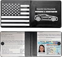 Vista 29 de Ziciner Soporte para Seguro de Registro de Automóvil, Paquete de 2 Organizador Esencial de Documentos de Tarjetas de Auto para Guantera con Cierre