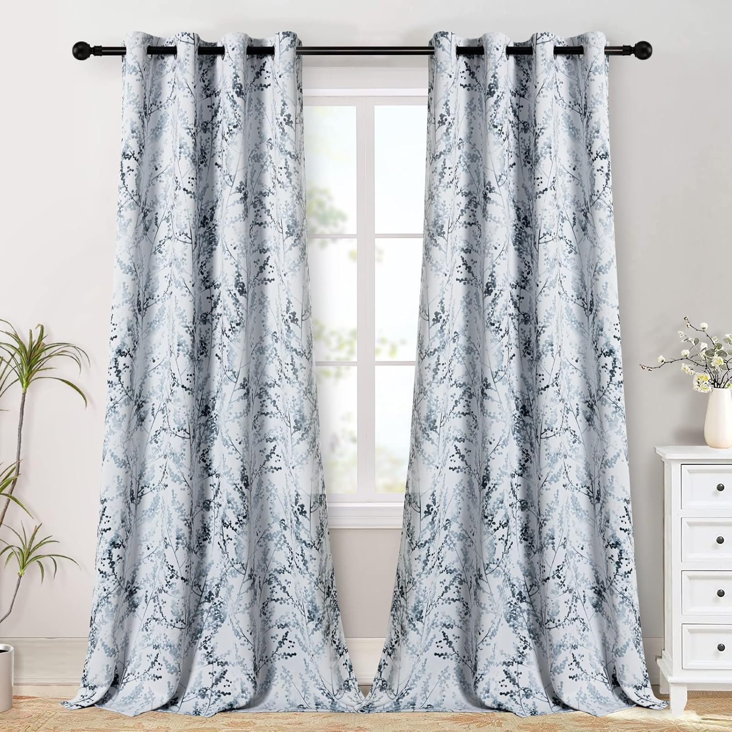 MYSKY HOME Curtains 84 inches Long for Living Room Darkening Curtains