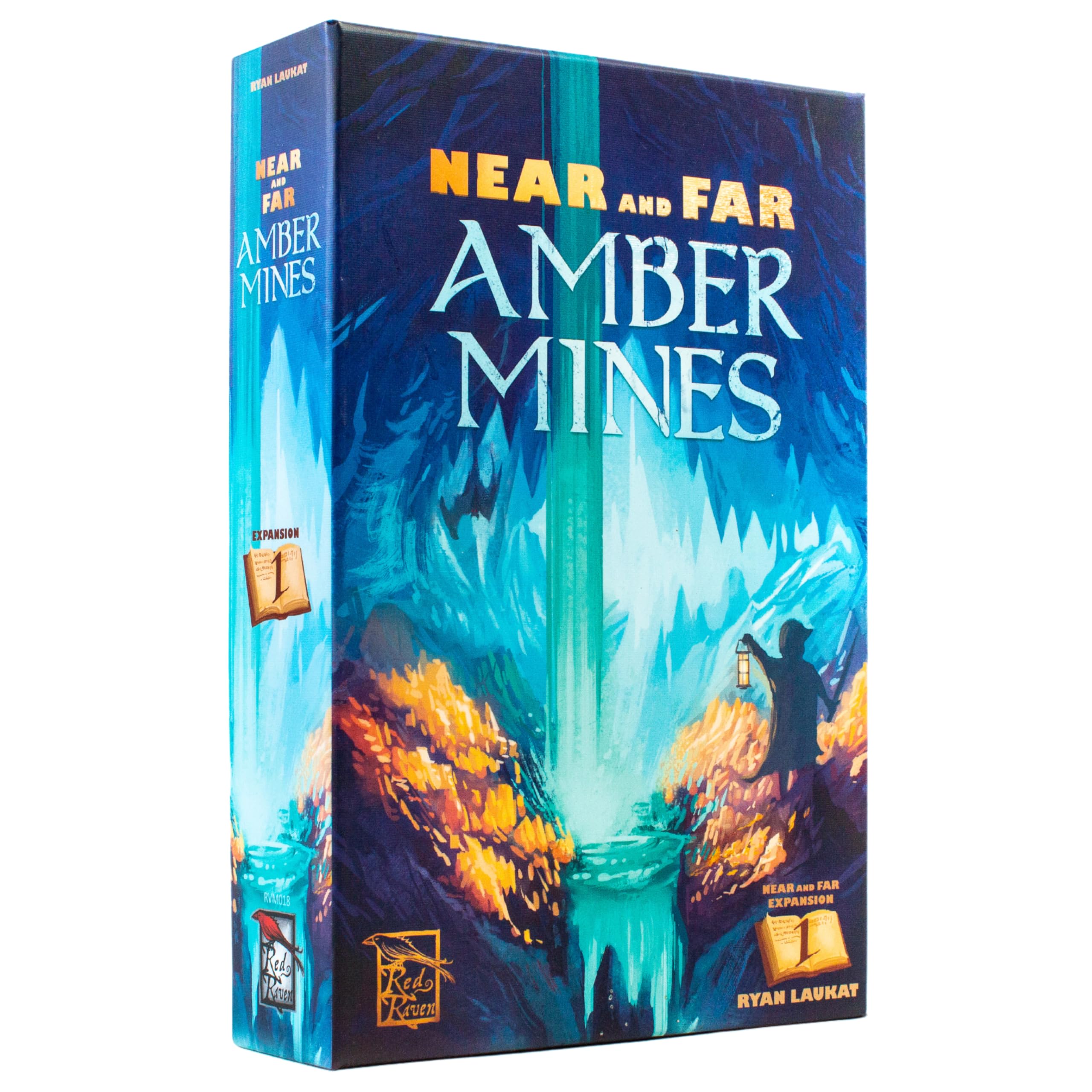 Red Raven Games, Near and Far Amber Mines - Strategy RPG Expansion - for 2 to 4 Players, Ages 14+