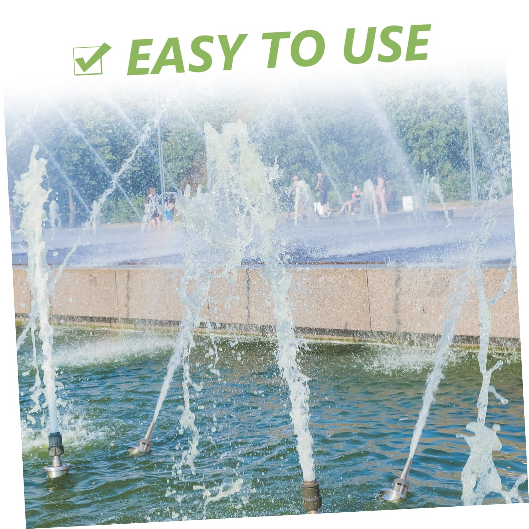 IWOWHERO Fountain Supplies Metal Fountain Nozzle Water Nozzle Water Sprinkler Yard Pond Easy Install