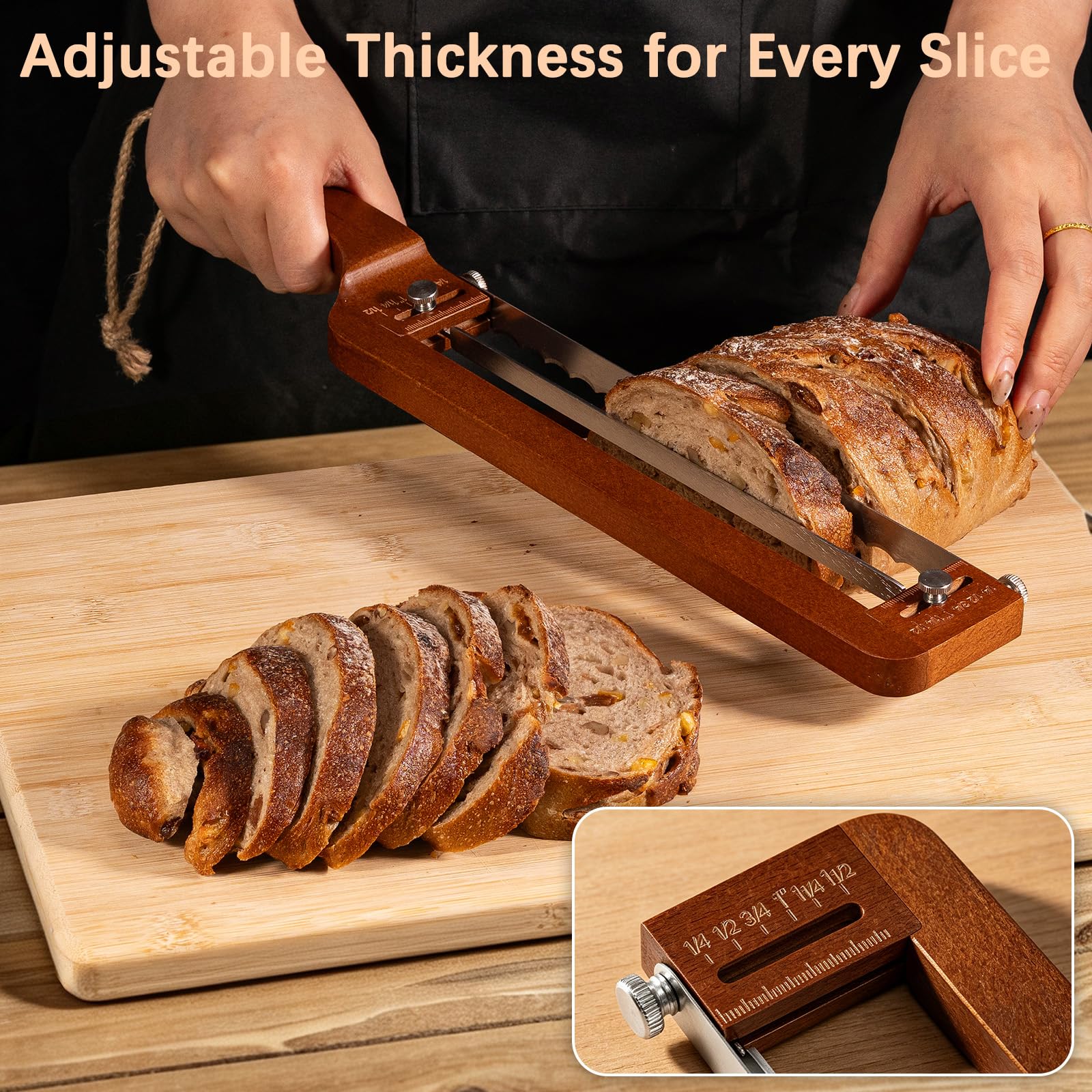 Adjustable Bread Knife - Slice Sourdough Perfectly -4
