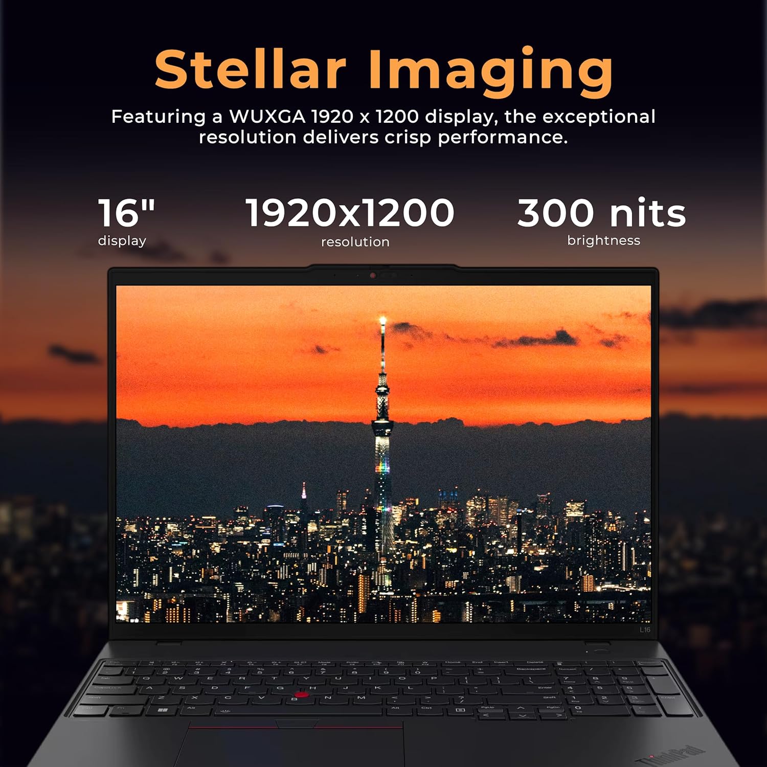 Lenovo ThinkPad L16 G2 16" WUXGA Touchscreen Laptop, Intel Core Ultra 5 225U, 16GB DDR5 RAM, 2TB Storage (1TB SSD+1TB Docking Station Set), Number Pad, Fingerprint Reader, Win 11, Black