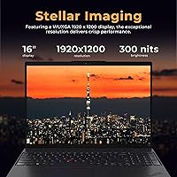 Vista 4 de Lenovo ThinkPad L16 G2 - Laptop con pantalla táctil WUXGA de 16 pulgadas, Intel Core Ultra 5 225U, 8 GB de RAM DDR5, almacenamiento de 1,5 TB