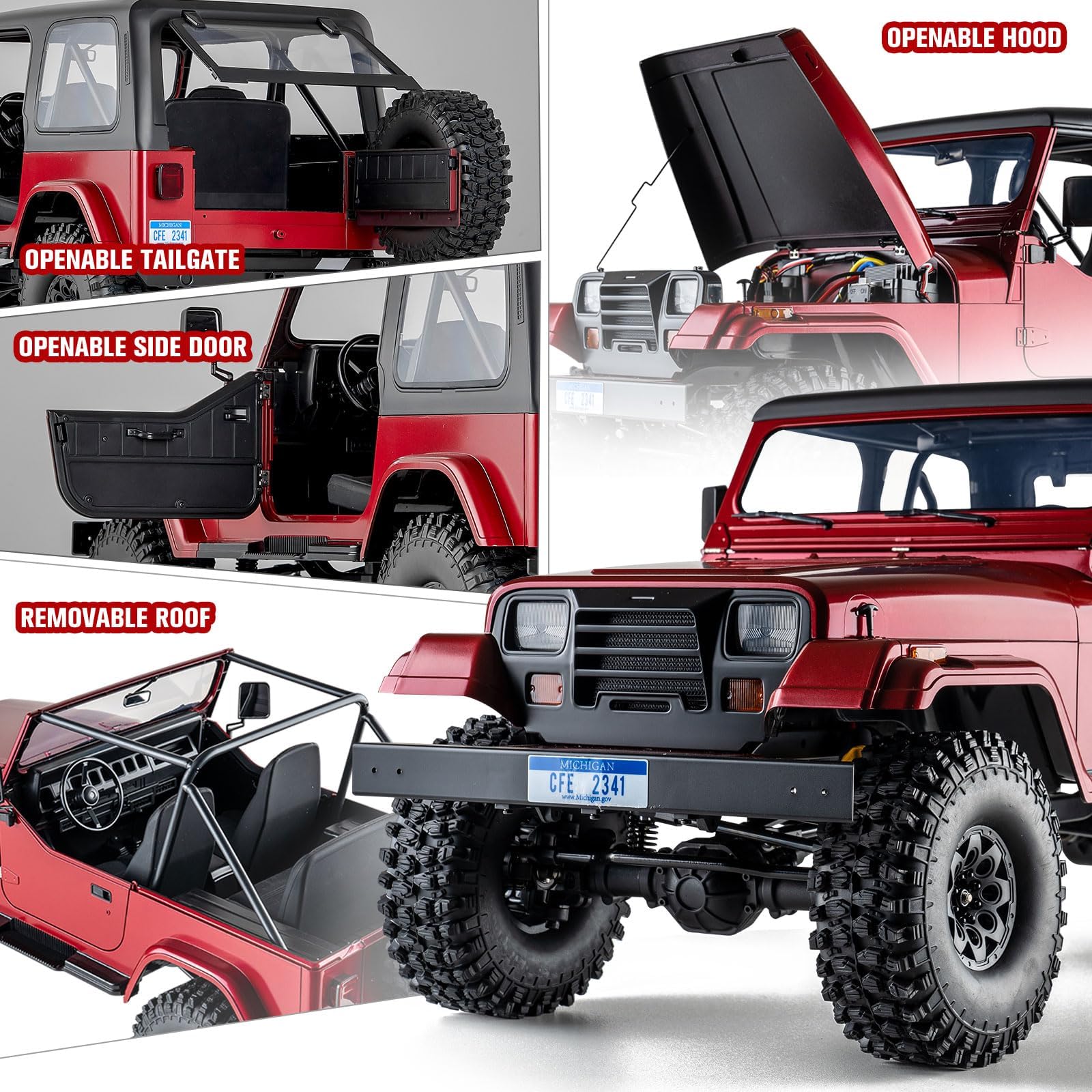 Amazon.co.jp: FCX Rochobby Mashigan 1/10 RCクローラー、RCロック