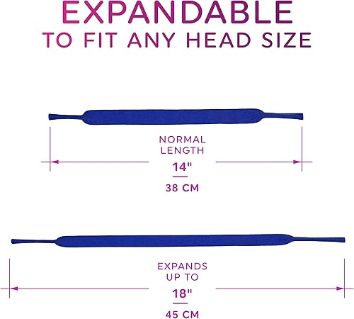 Miniatura 3 de SQV - Correa de neopreno para 2 lentes para niños, niñas, bebés (0-2 años), Negro -