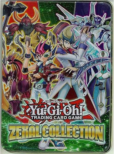 Caja de lata para colección Yu-Gi-Oh Zexal de Konami