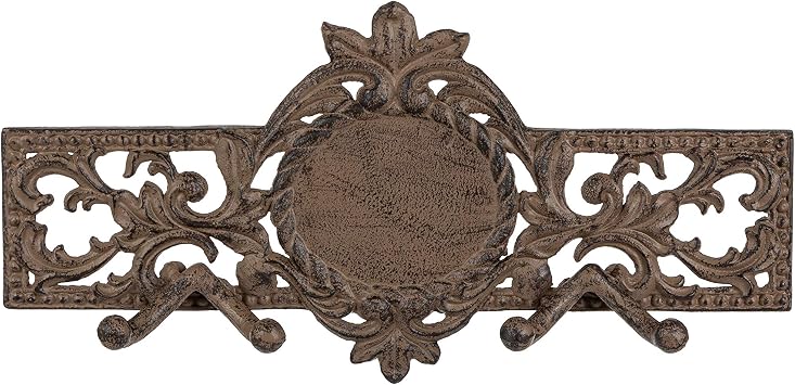 Gerson 95320 Acanthus Monogram Wall Hook, 12-inch Length