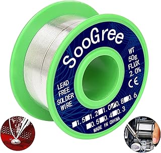 SooGree Solder Wire Sn99.3 Cu0.7 with Rosin C...,