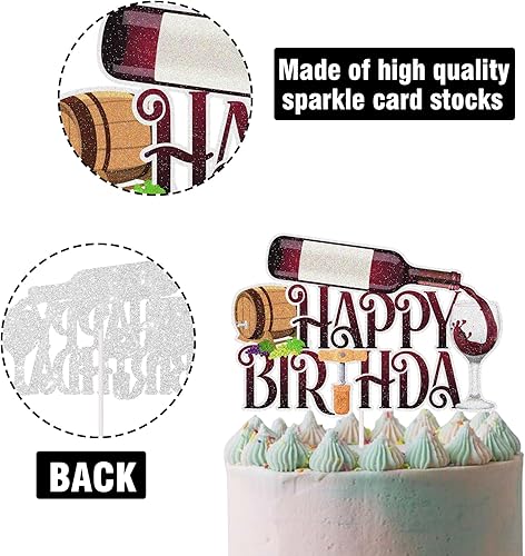 Miniatura 2 de Decoración de pastel de cumpleaños para hombres y mujeres de edad a la perfección, decoración de pasteles de fiesta temática de 30, 40, 50 cumpleaños