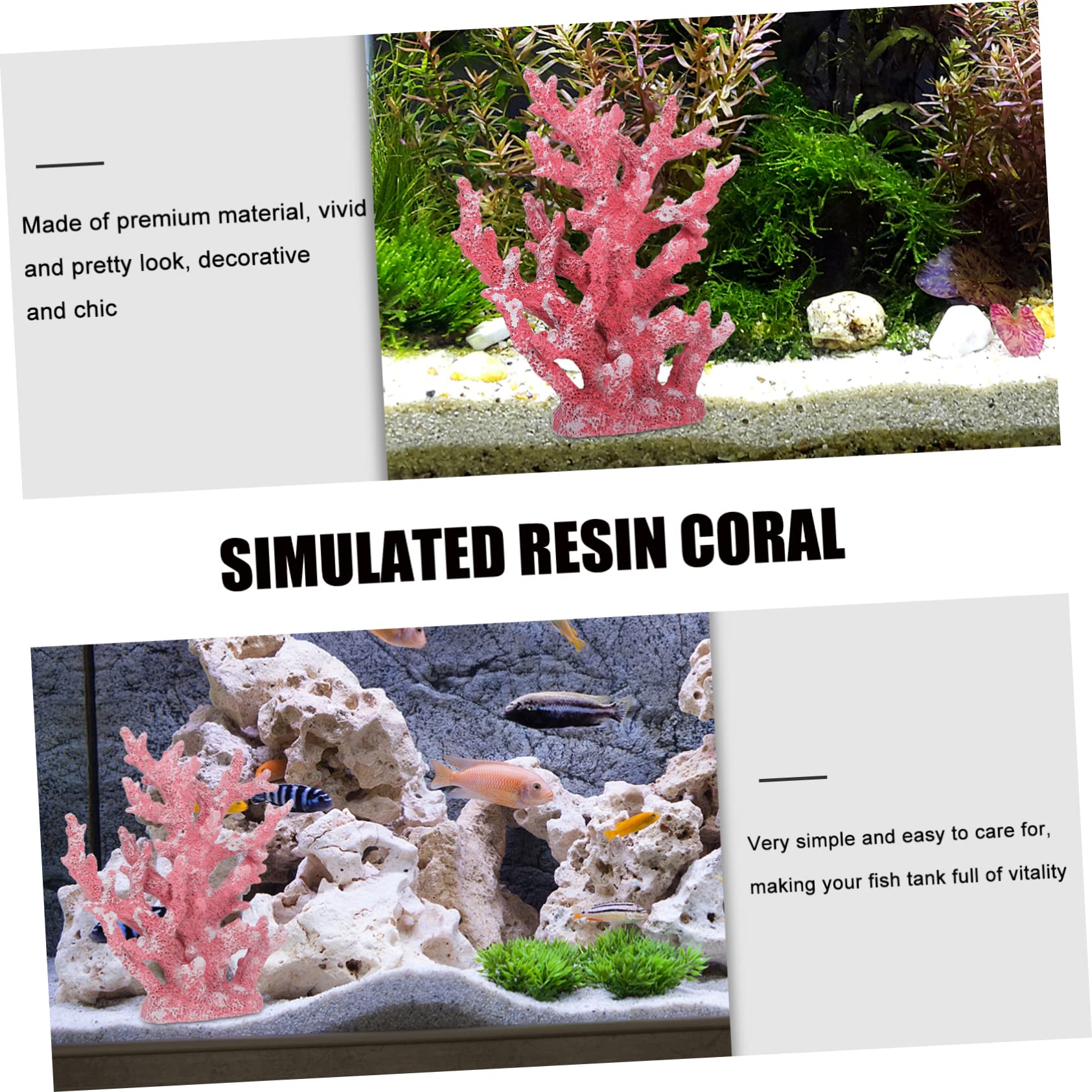 Ornement Artificiel Résine pour Aquarium Décoration Méditerranéenne Naturelle pour Aquarium pour Embellir Votre Espace Aquatique