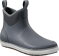 Piscifun Men's Waterproof Deck Boots for Fishing - Anti-Slip Rubber Rain Boots with Breathable Neoprene Lining
