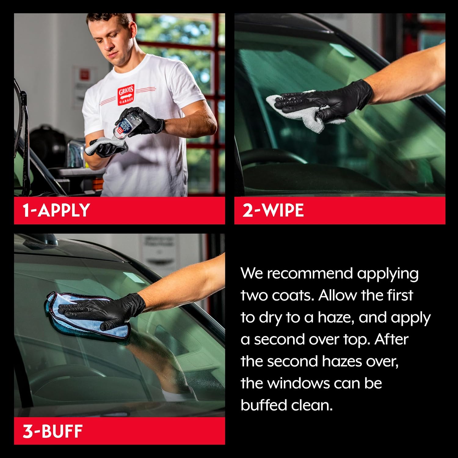 Griot’s Garage Glass Sealant Coating for Cars, Trucks, SUVs, and More, for Water Spots, 11033, 8oz