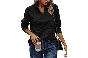 Logene Women's 1/4 Zipper Sweatshirt