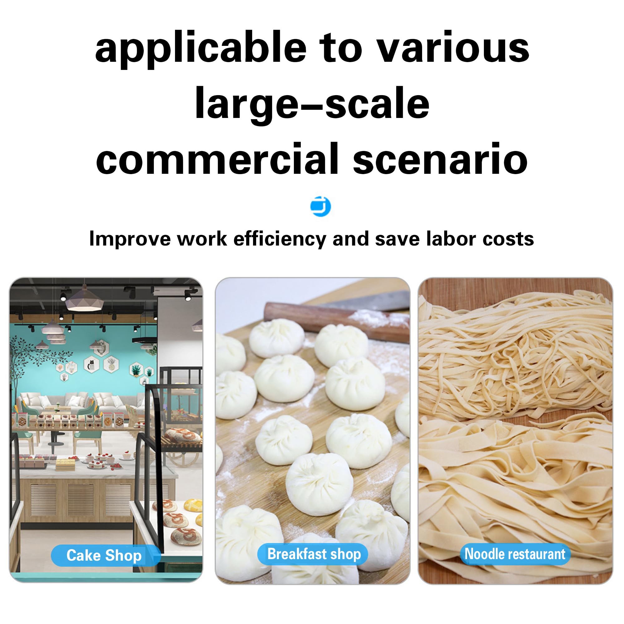 Impastatrice Spirale Professionale A Doppia Rotazione Heavy Duty Con Ciotola In Acciaio Inossidabile E Timer - Mixer Elettrico Per Impasto Di Pane E Pizza | Ideale Per Ristoranti E Pasticcerie 5kg