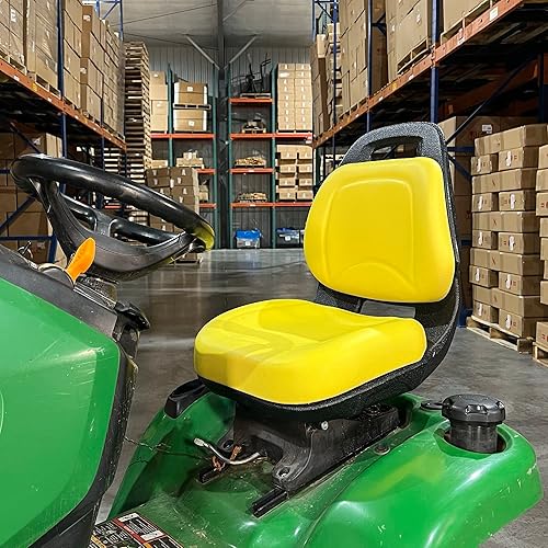 Miniatura 6 de E-AM136400 Asiento de lujo amarillo para John Deere X500, X520, X534, X540