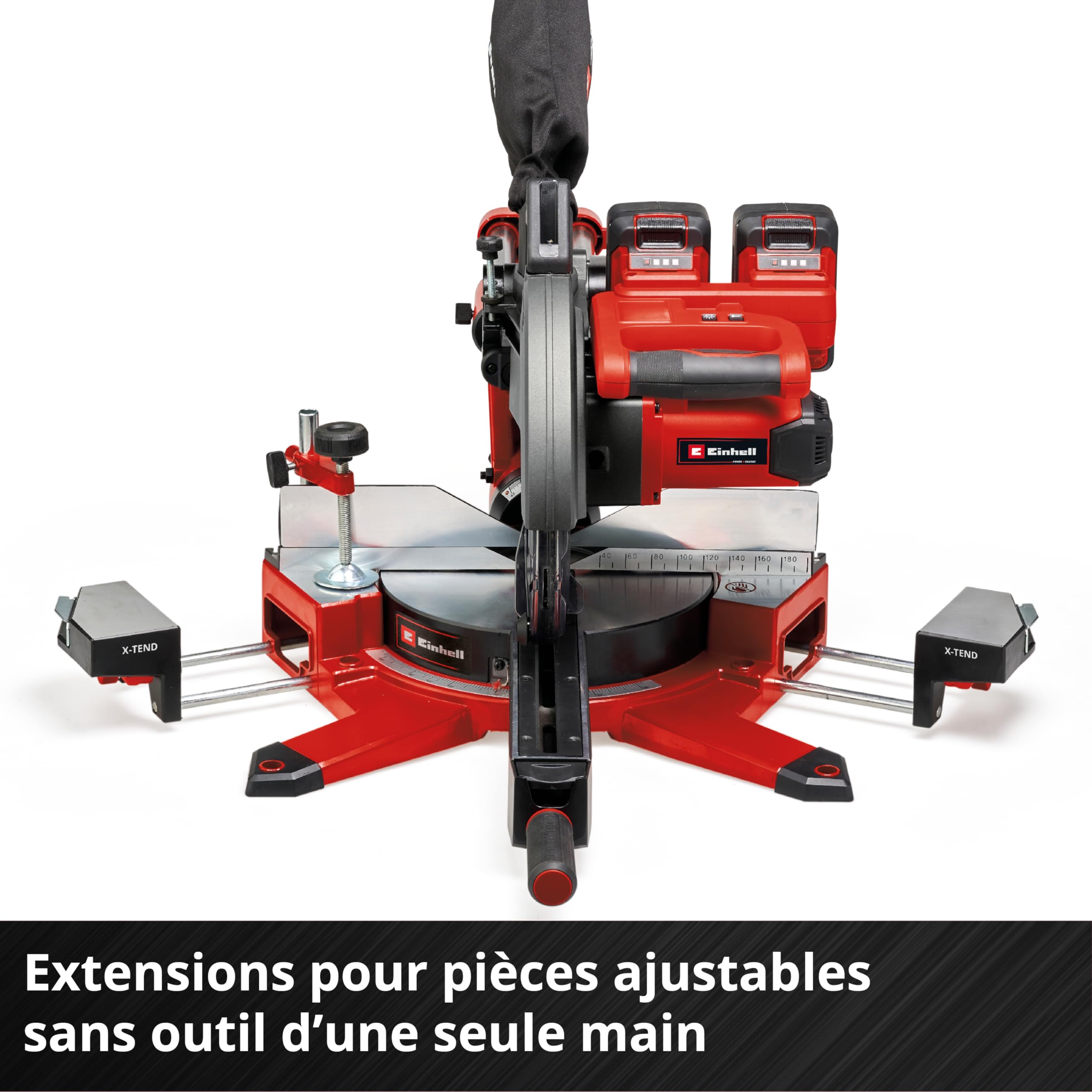 Einhell TE-SM 36/10 L Li-Solo Scie à onglet coulissante sans fil 36 V lame 254 mm 3800 tr/min laser ligneur