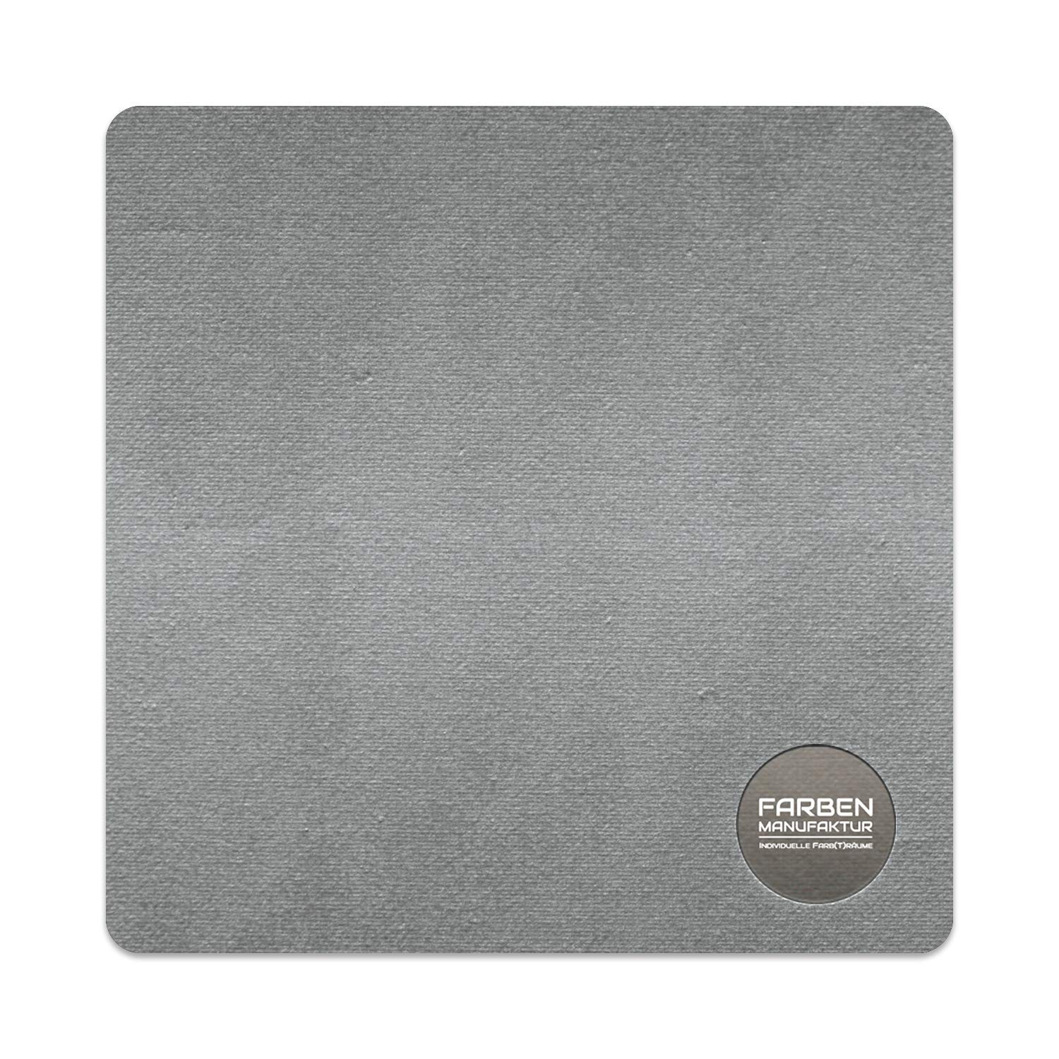 Pintura metálica de látex difusa, pintura para paredes interiores brillante en muchos colores exclusivos de alta calidad, pintura metálica (2 L, plata)
