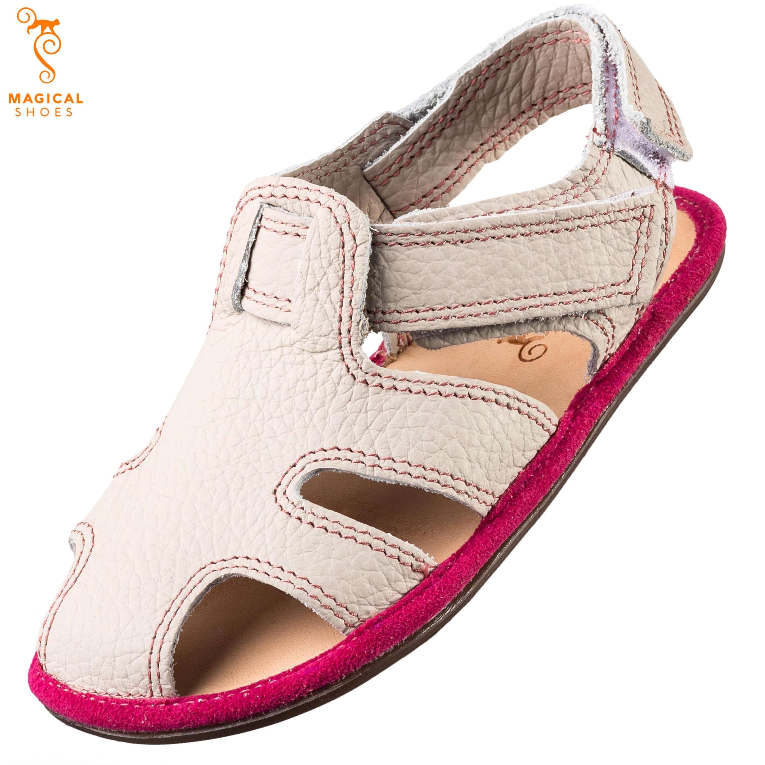 Magical Shoes Babysandalen, Kindersandalen, Barfußschuhe Kinder, Sandalen Mädchen & Jungen, Minimalschuhe mit Klettverschluss, Barefoot Kids, Gr. 20-25, Janu