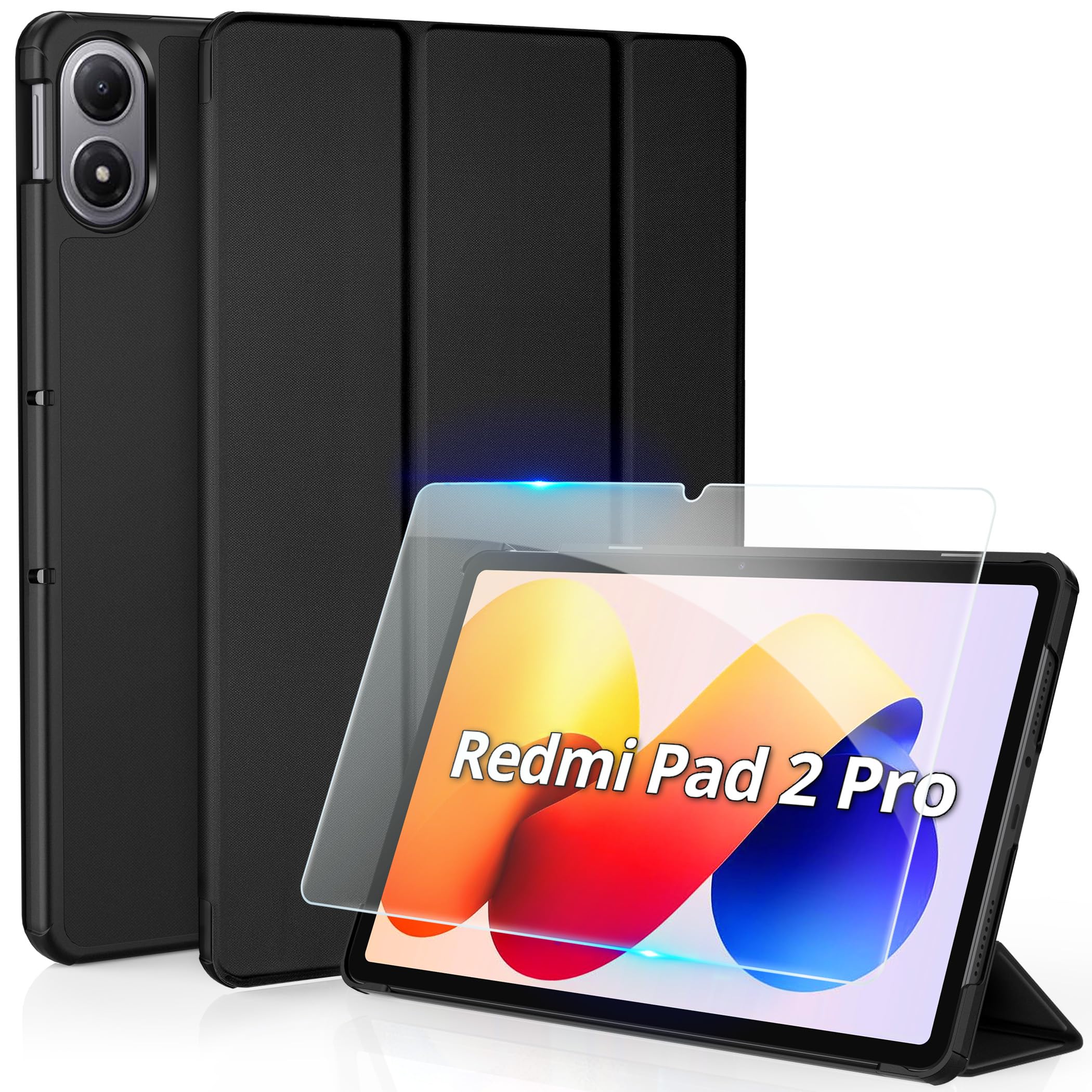 Xiaomi Redmi Pad 2 Pro ガラスフィルム付 ケース付 Amazon.co.jp: [Redmi Pad 2 Pro 12.1インチ ケース ガラスフィルム
