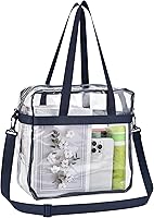 Vista 61 de Bolsa de mano transparente Oraben aprobada por el estadio 12 x 6 x 12 Bolsa de estadio para trabajo, deportes, juegos, gimnasio