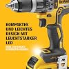 dewalt cordless hammer drill / driver (18 v 5 ah with led work light brushless motor technology two-speed all-metal gear incl. 2x batteries system quick charger and tstak box) dcd796p2