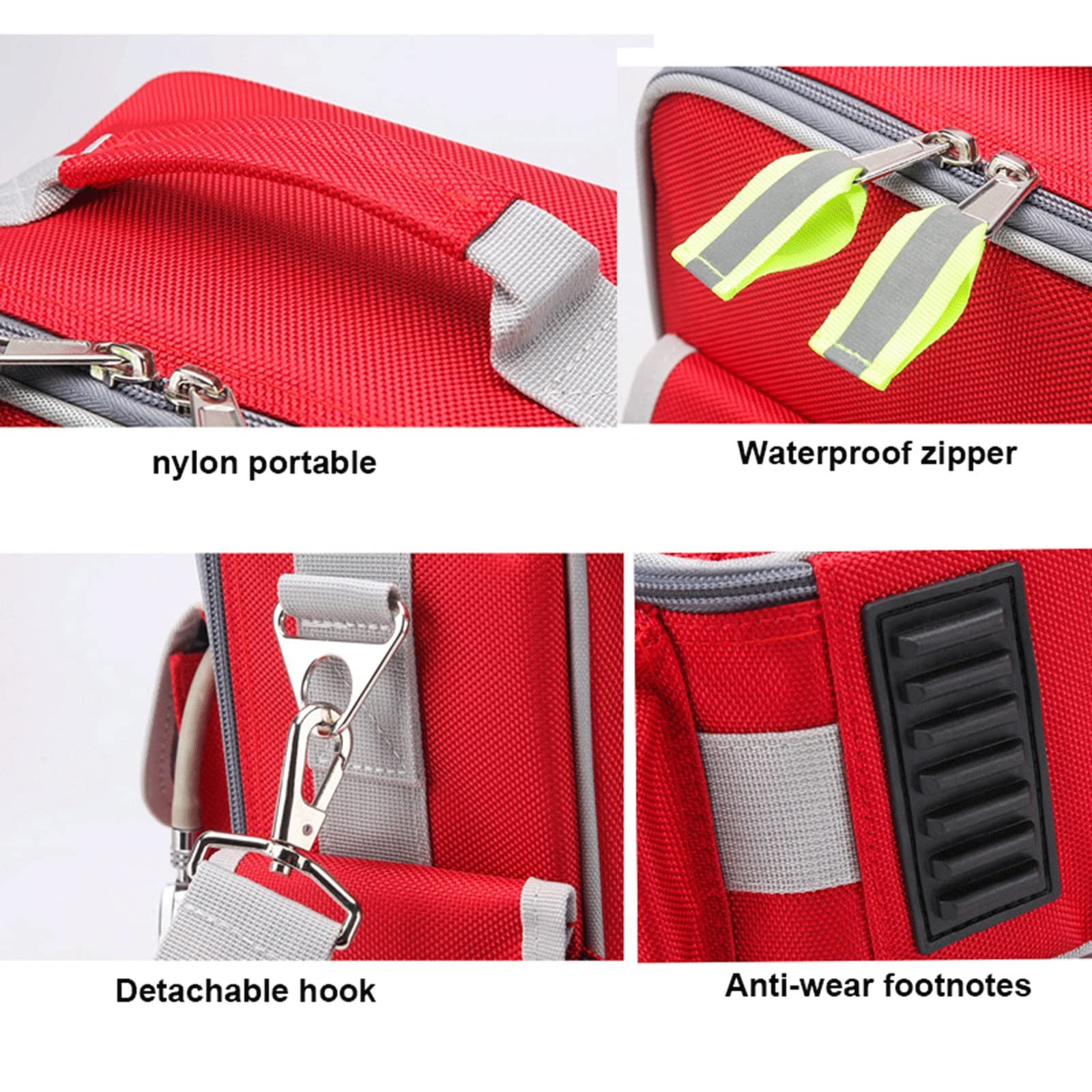 ETELIN Botiquín De Primeros Auxilios Vacía, Bolsa para Emergencias Vacio Bolsa Médico De Emergencia con Múltiples Bolsillos para Botiquín De Primeros Auxilios Y Suministros De Enfermería (Color : A)