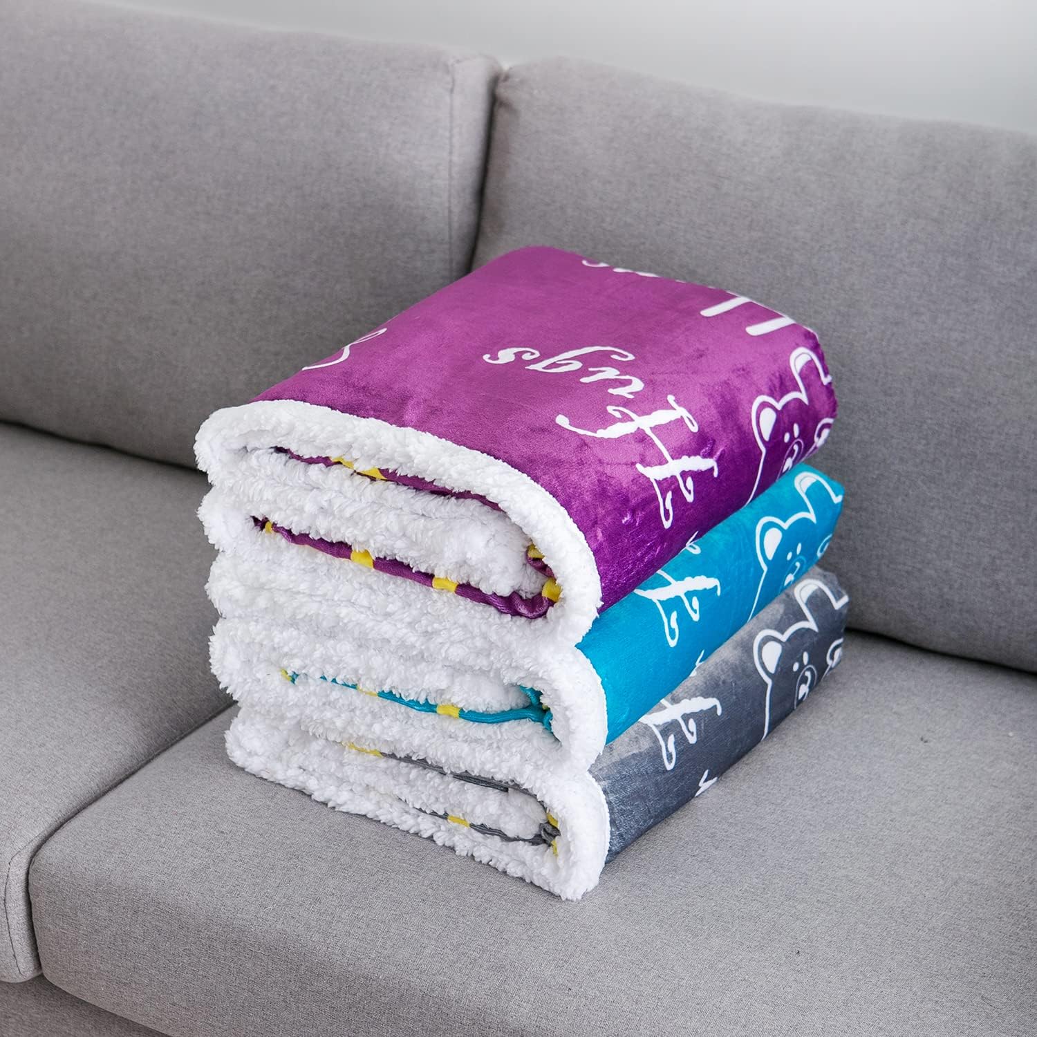 Piwaka Hug Blanket for Women - Get Well Gifts for Comfort & Care, Cozy Soft Flannel Fleece Throw, Surgery Recovery, Thinking of You, Care Package, Get Well Soon Gift (Fleece, Grey) - Image 8