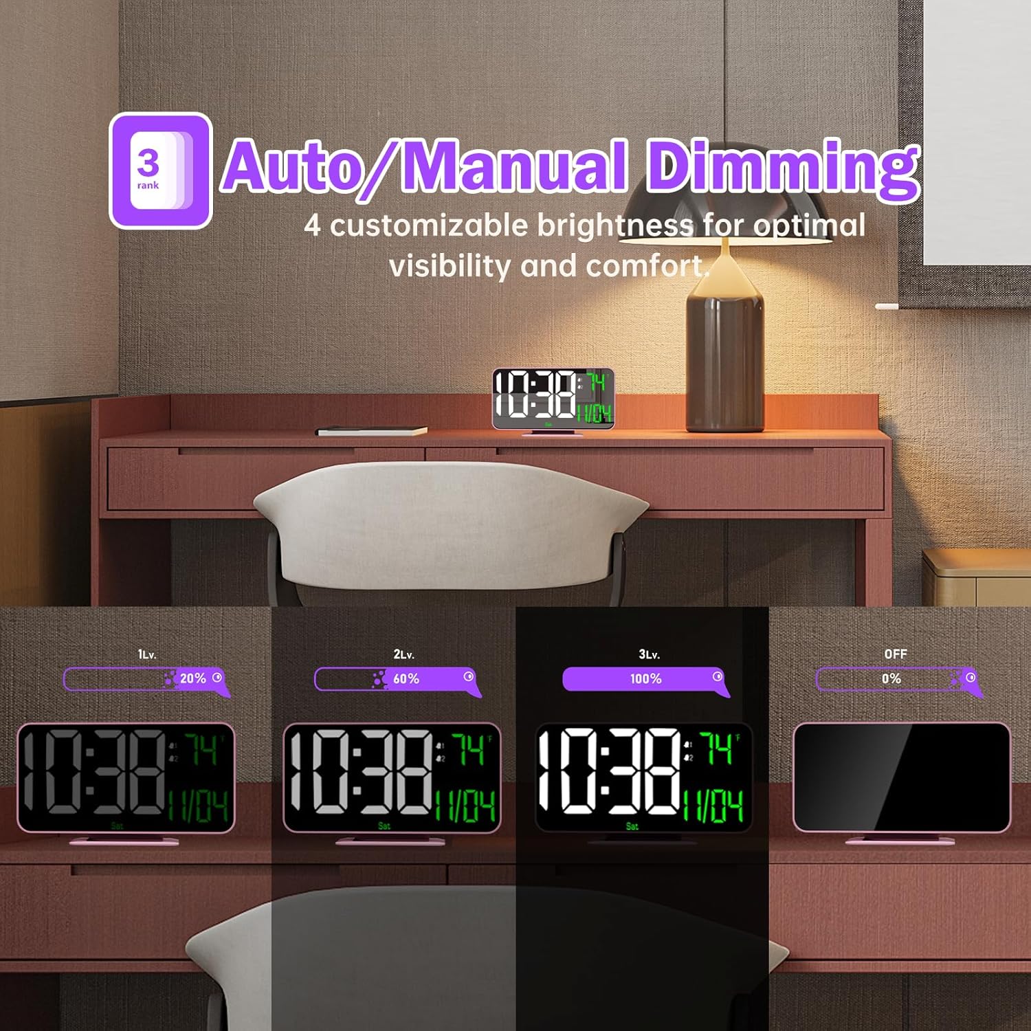Stylish and Functional: The 6.7in LED Alarm Clock Review for Your Bedroom
