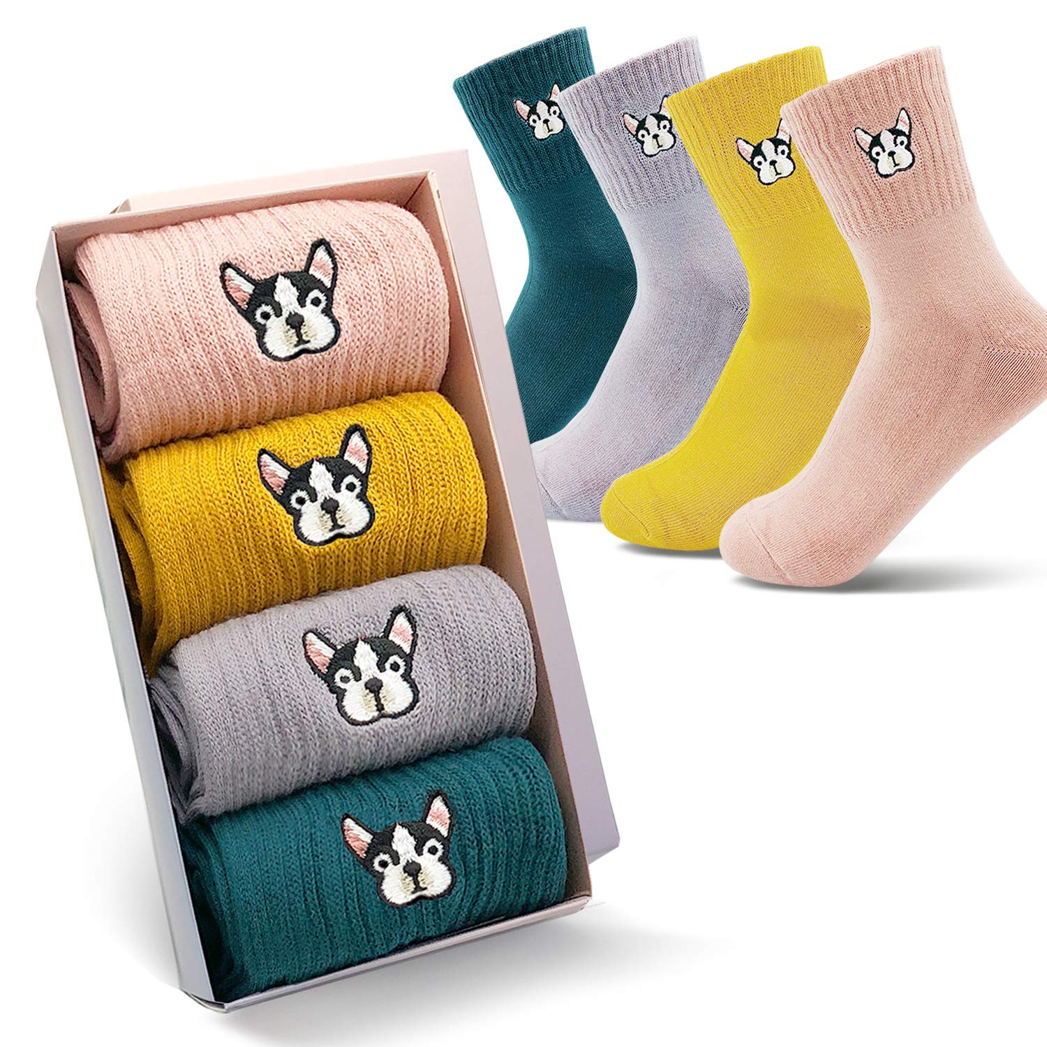 Jinny's ShoppeWomen's Novelty Cute Funny Cotton Funny Warm Winter Holiday Christmas Socks Gift Set for Women Teen Girls