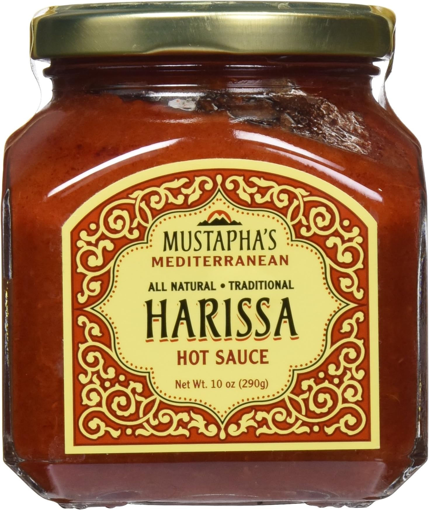 Mustapha Harissa Mediterranean Hot Sauce , 10 oz