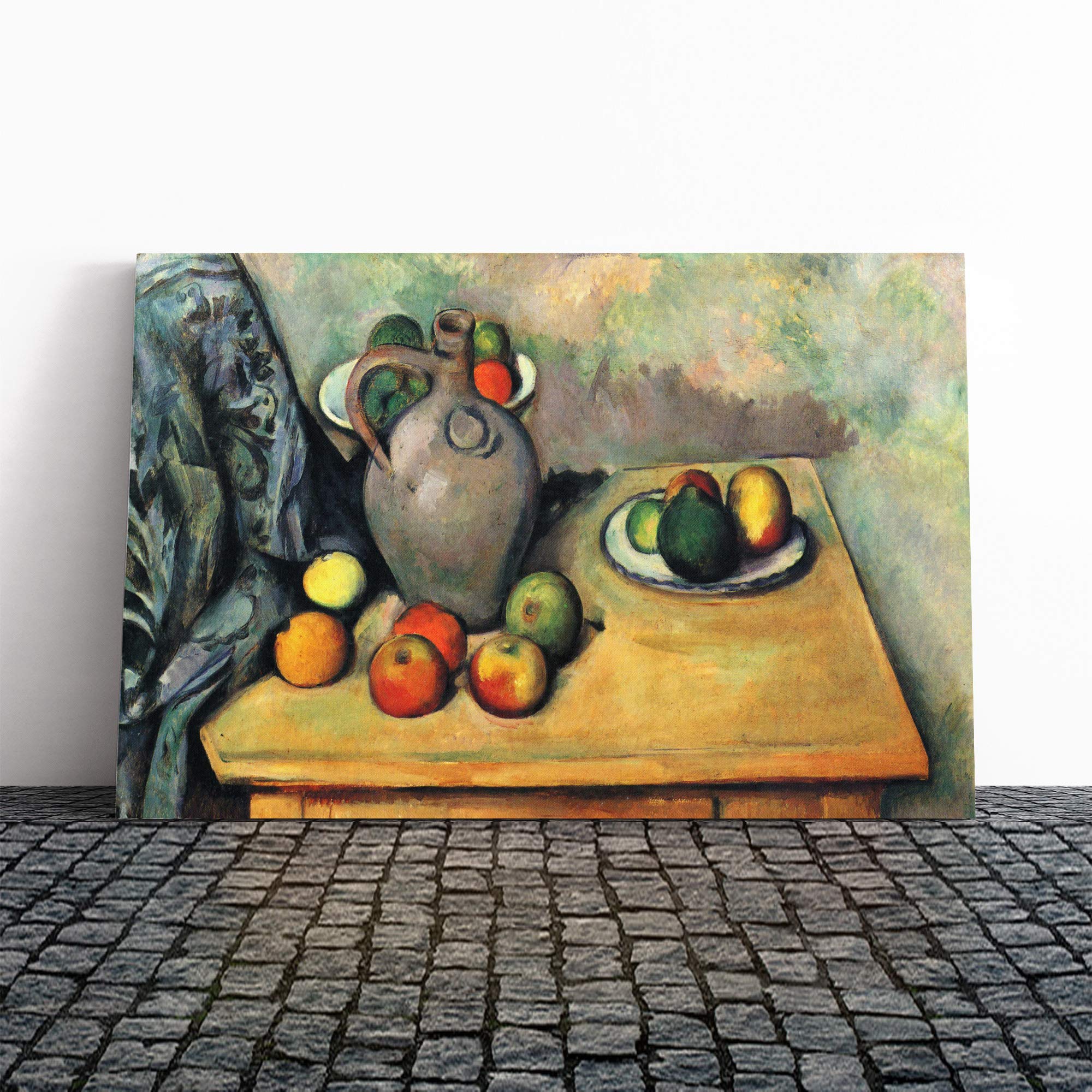 Paul Cezanne Still Life (7) Canvas Print | Gallery Wrapped 30mm Frame Wall Art | 20x14 inches | Ready to Hang | Modern Still Life Picture | Living Room Bedroom Lounge Office