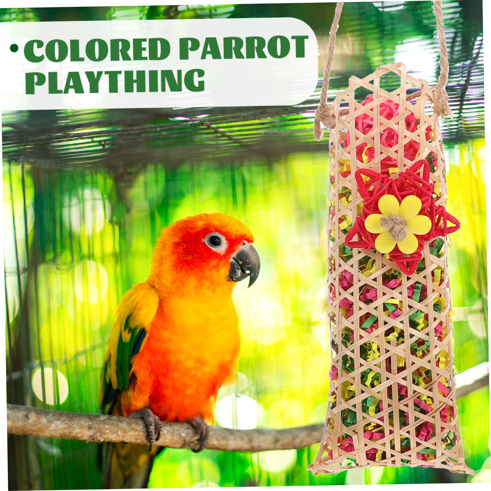 POPETPOP Lot de 2 Jouets à Mâcher pour Perroquets Et Oiseaux pour Garçons Et Filles Cage à Oiseaux Jouet de Dentition pour Perroquet