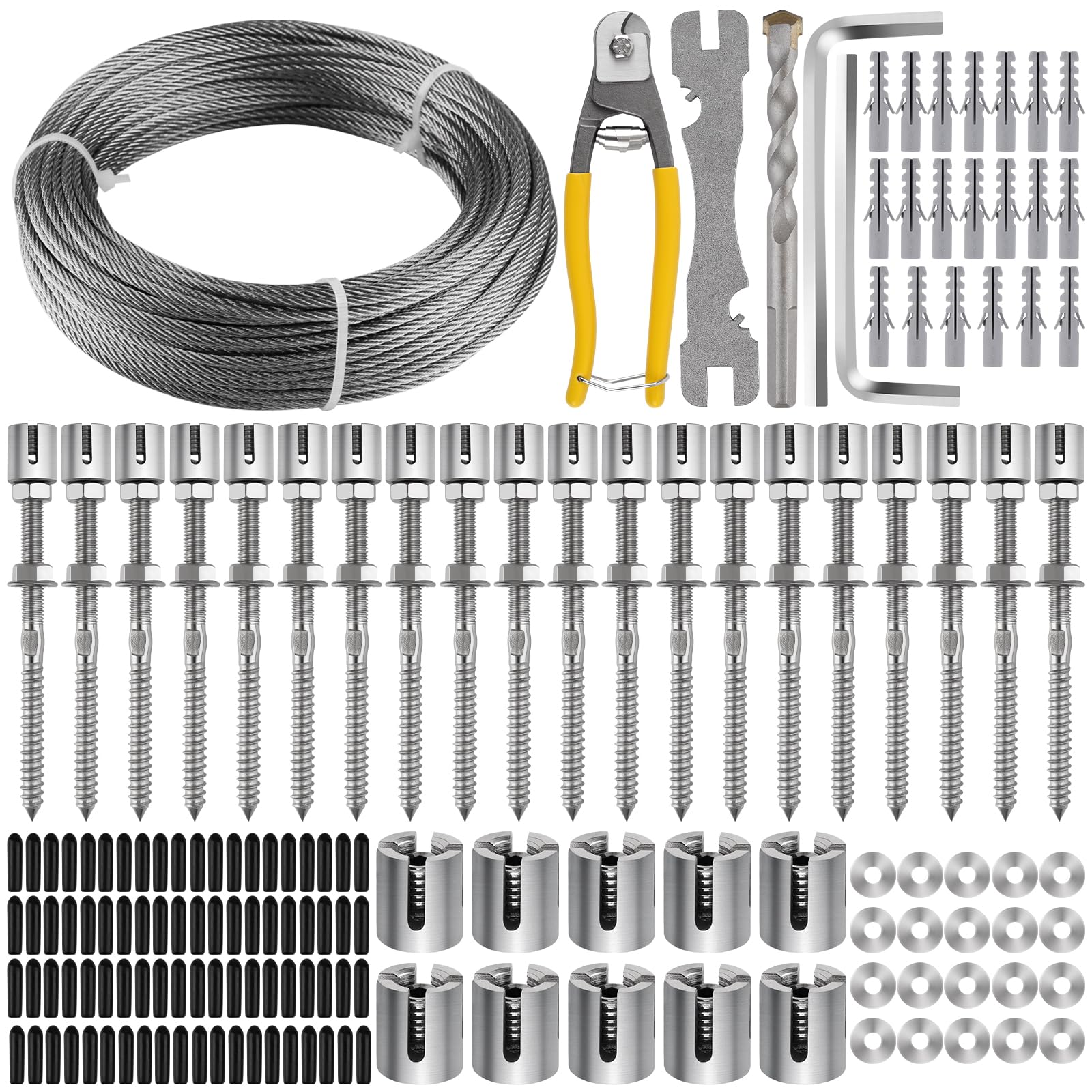 Amazon.com : 100FT Garden Wire Trellis for Climbing Plants, Kalolary T316  Stainless Steel Garden Trellis for Outdoor Wall-Mounted Heavy Duty Wire  Trellis Kit Wire Ropes System Kit for Plants Vines Wall Decoration :
