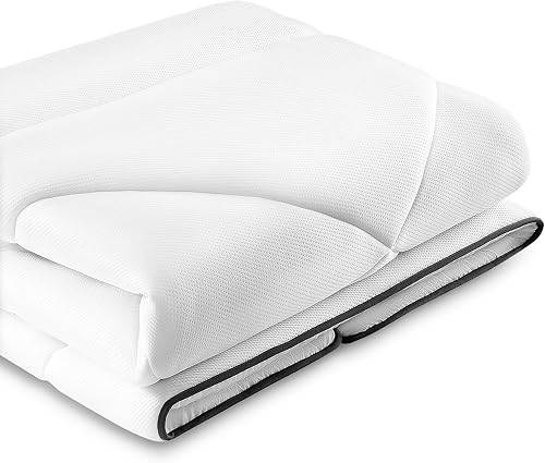 Miniatura 7 de Maxzzz Cubrecolchón tamaño matrimonial, de espuma viscoelástica refrescante, protector de colchón completo para colchón de 8 a 23 pulgadas, color