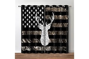 Jekeno Rustic Hunting Curtains: Affordable Backwoods Glamour