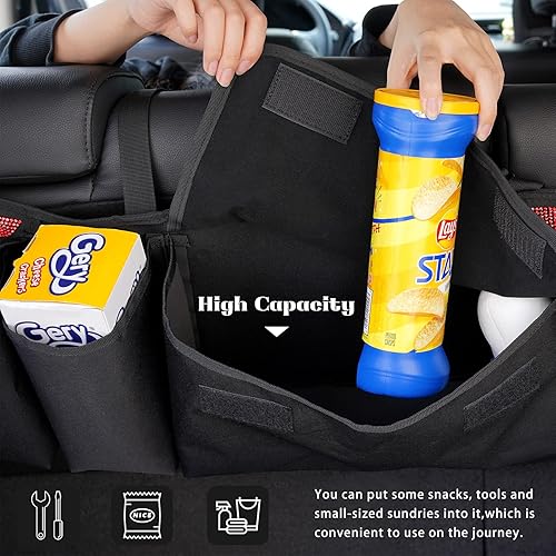 Miniatura 4 de eing Organizador y almacenamiento para maletero de automóvil, organizador colgante para asiento trasero para SUV, camión, MPV, impermeable, bolsa de