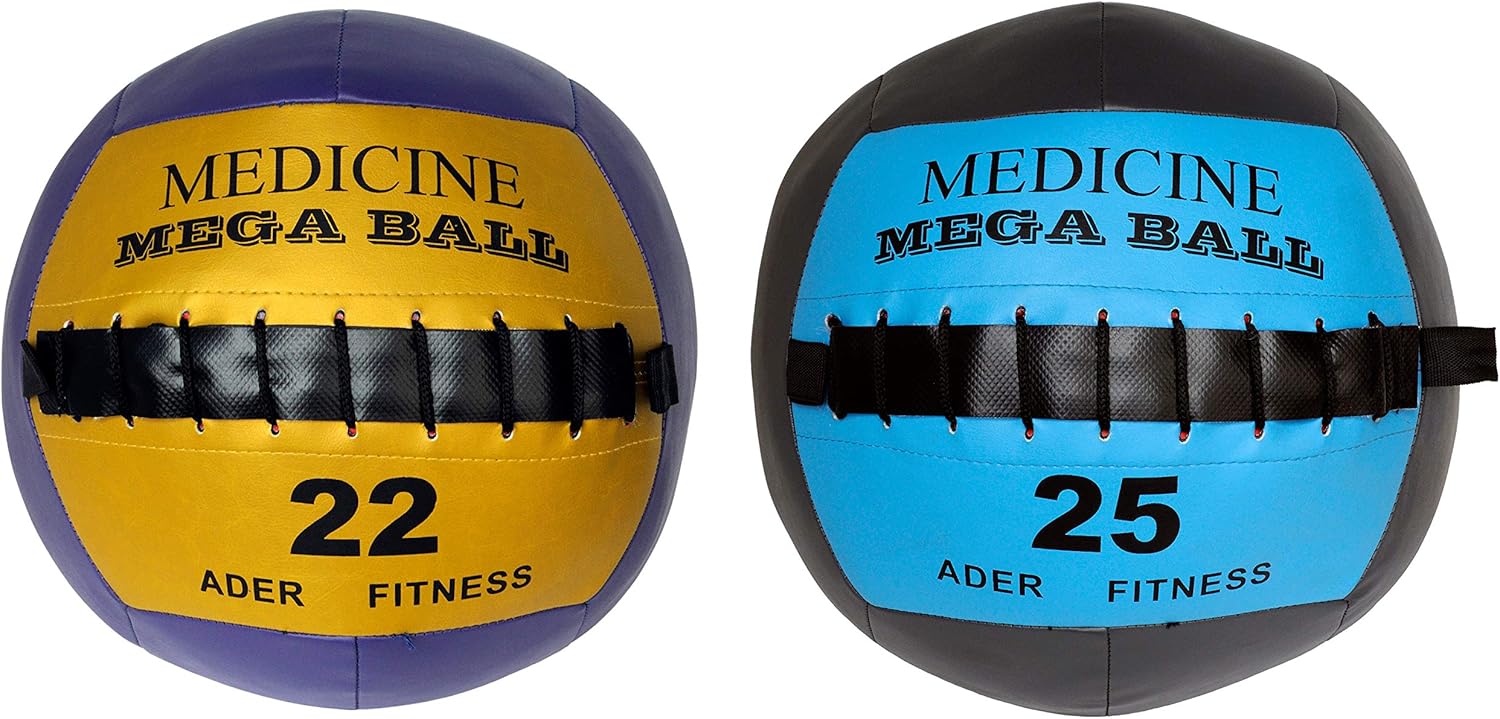 Ader Soft Mega Medicine Ball Set- 4,6,8,10,12,14,16,18,20,22,25 Lbs (11 Pieces)