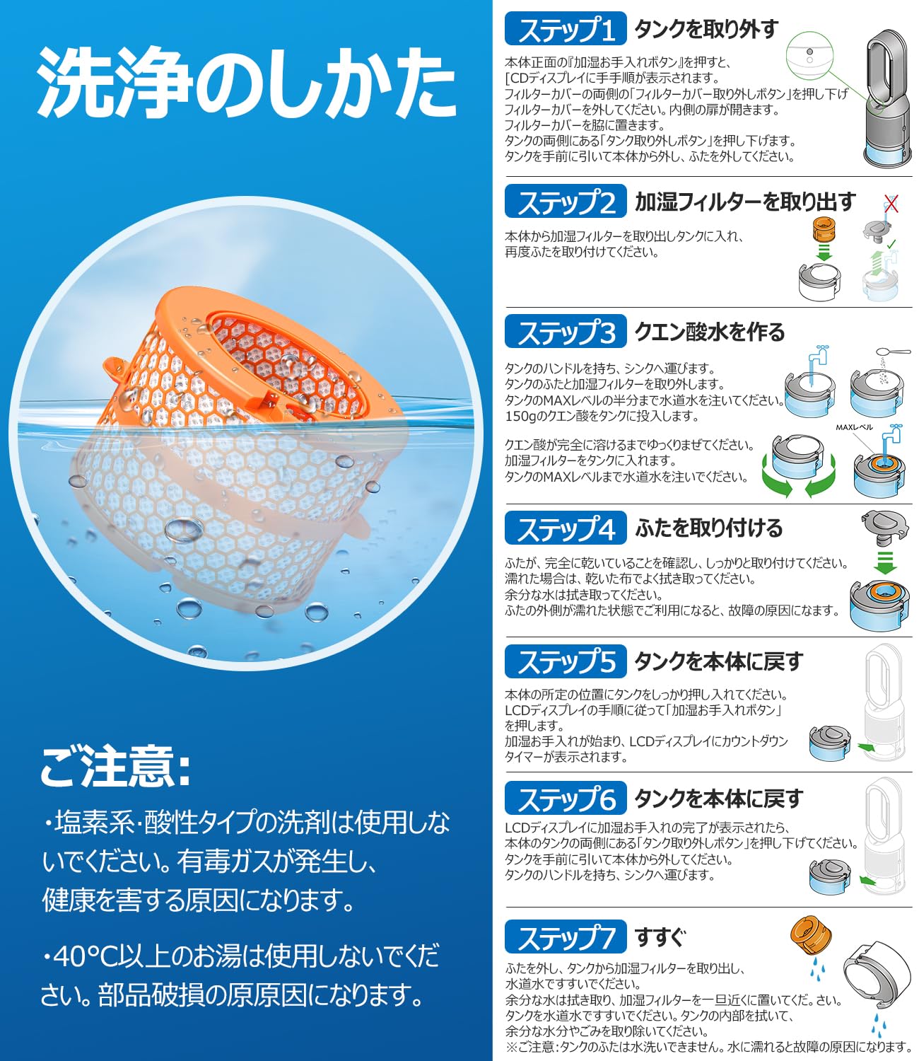 Amazon.co.jp: ダイソン 加湿空気清浄機 用 フィルター Dyson PH01 