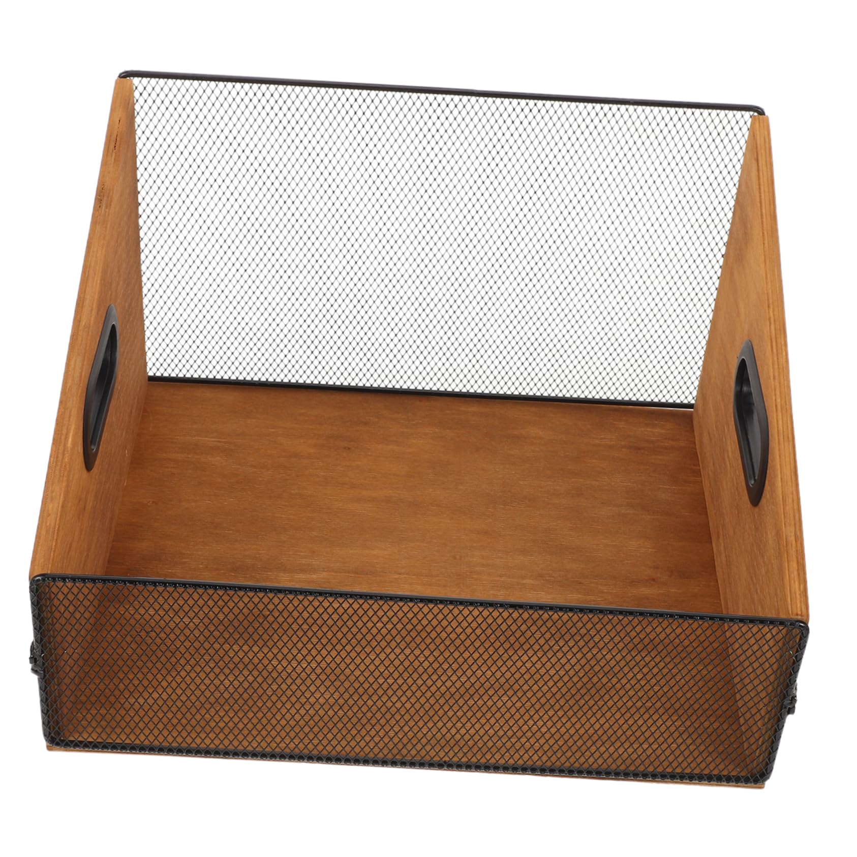 Scatola in Legno Massiccio per Dischi in Materiale con Maniglie Scatola Rustica per Archivio Album e Riviste Organizer Robusto e Stabile per Raccolte Musicali