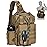 Piscifun 30L Fishing Tackle Backpack with Rod & Water Holder, Multi-Compartment Lightweight Large Tackle Sling Bag for Fishing Gear and Equipment, Gift for Men, Khaki