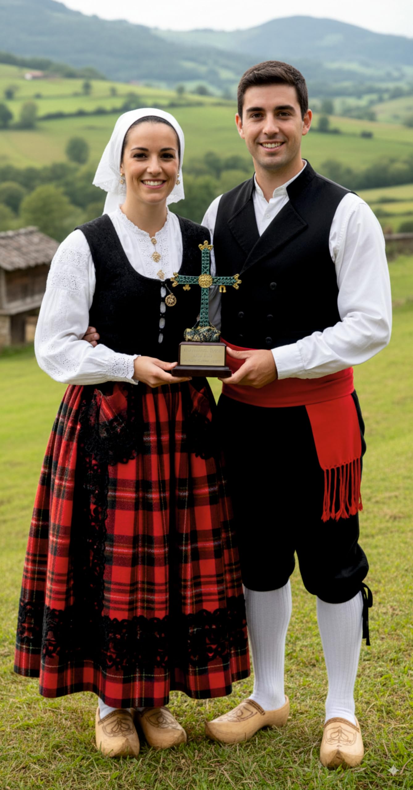 RegalosDeBodaOnline Figura cruz de la victoria asturiana o cruz de los ángeles personalizada, regalos típicos de Asturias