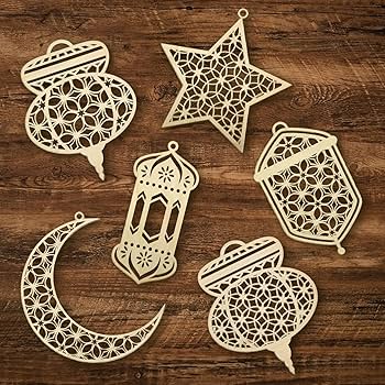 Set van 6 Ramadan Kareem decoratie, breng een 10 meter