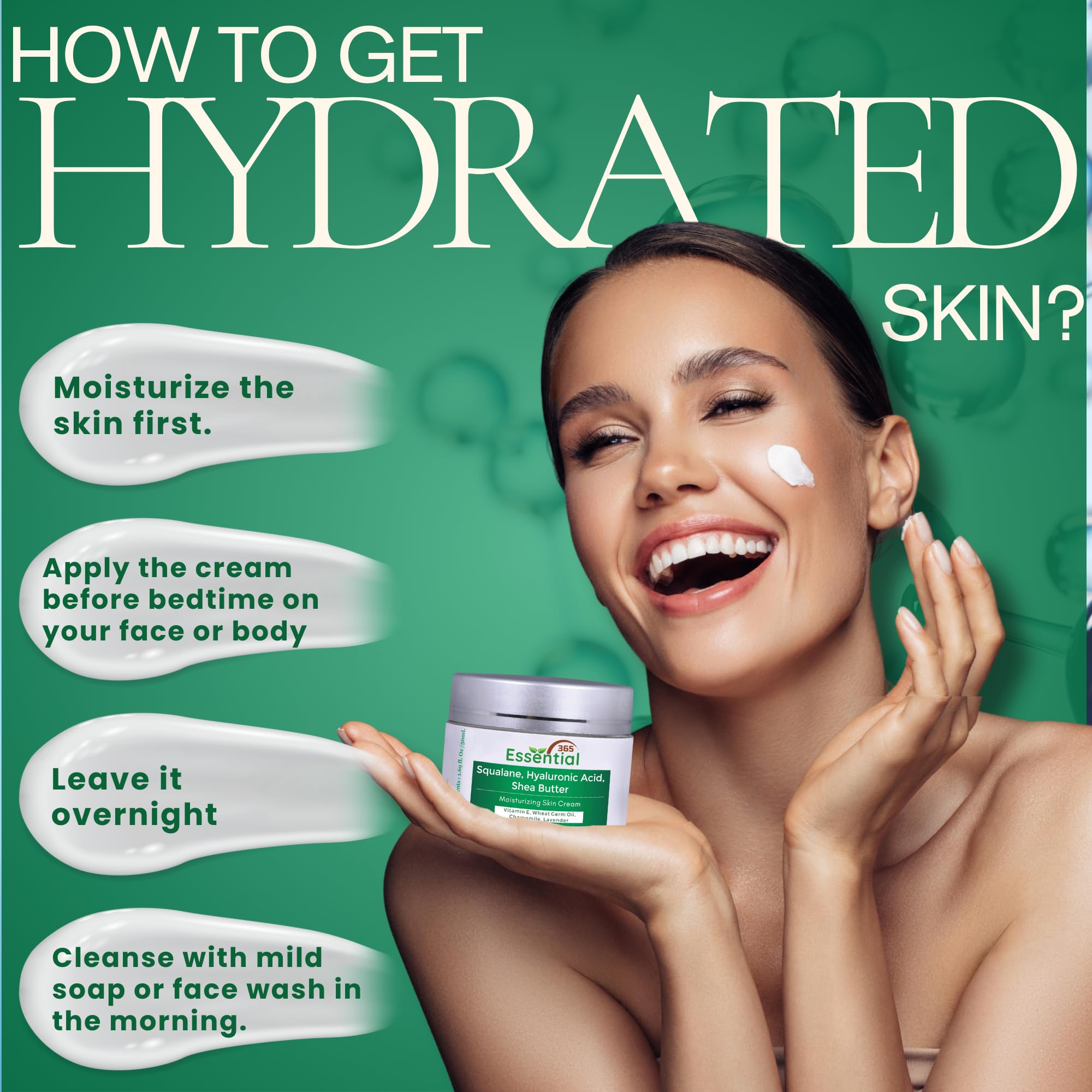 Amazon.com: Essential365 Hyaluronic Acid Face Cream, Skin Care