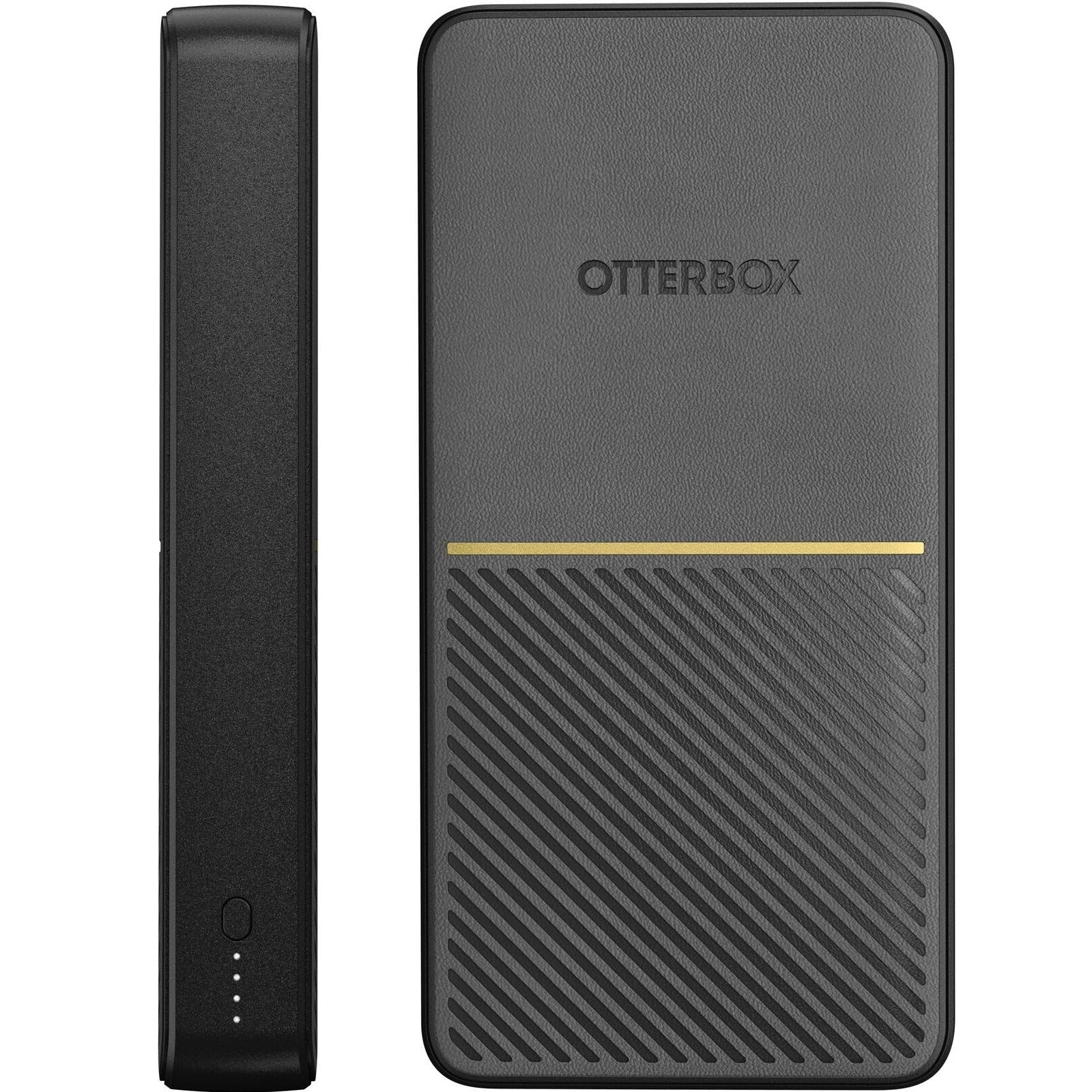 OtterBox Powerbank Resistente a Cadute e Shock Fast Charge 20K mAh USB A&C 18W USB-PD Power Bank - Nero